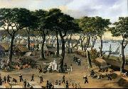 Candido Lopez Representation of the Brazilian Army at Curuzu during the War of the Triple Alliance. Sweden oil painting artist